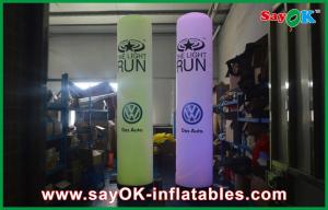China Led Coloum Inflatable Lighting Decoration Yellow Inflatable Pillar on sale