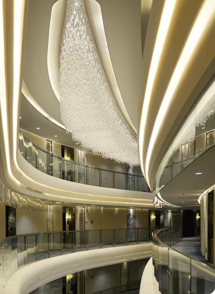 Modern Hotel Lobby Wedding Banquet Hall Special Artistic Custom Crystal