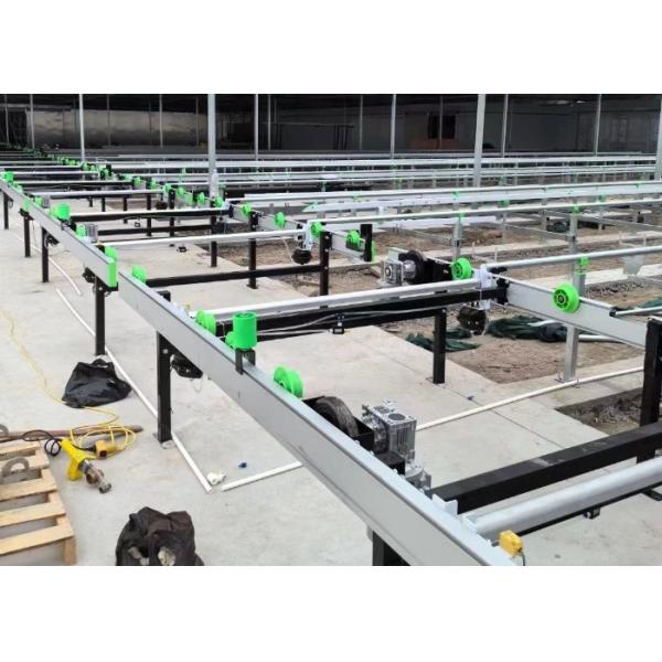 Growing System Rolling Greenhouse Tables Adjustable Shuttle Bench System Agriculture Movable Bench