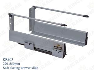 Quality Side Mounting Doulbe Wall Soft Close Drawer slide KRS03 wholesale