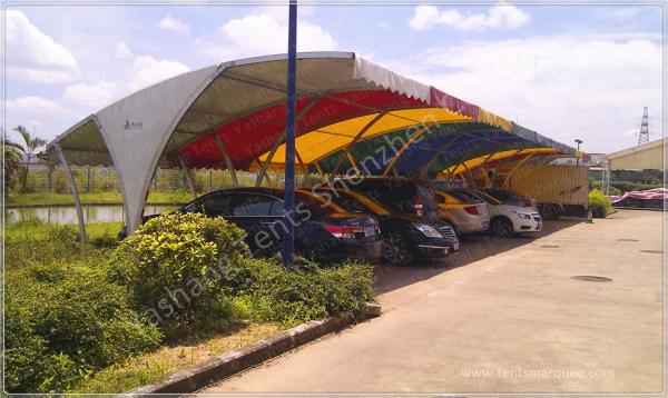 Cheap Outdoor Fabric Tent Structures Car Shed Parking Canopy Sunshade Construction for sale