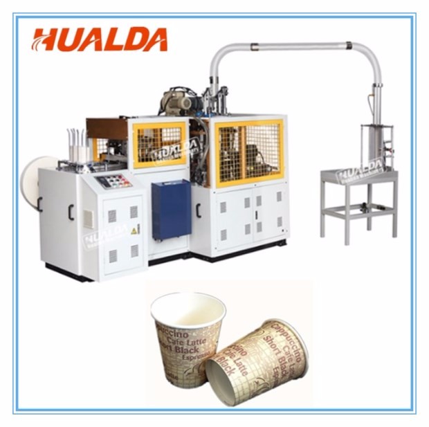 Small 4 Kw Disposable Glass Cup Making Machine For Liquid Measuring