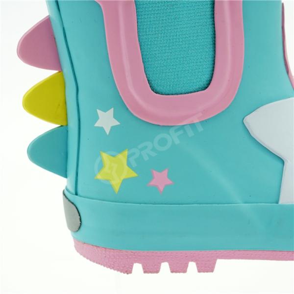 Anti Impact Printed Rain Boots , ISO14001 Girls Ankle Rain Boots