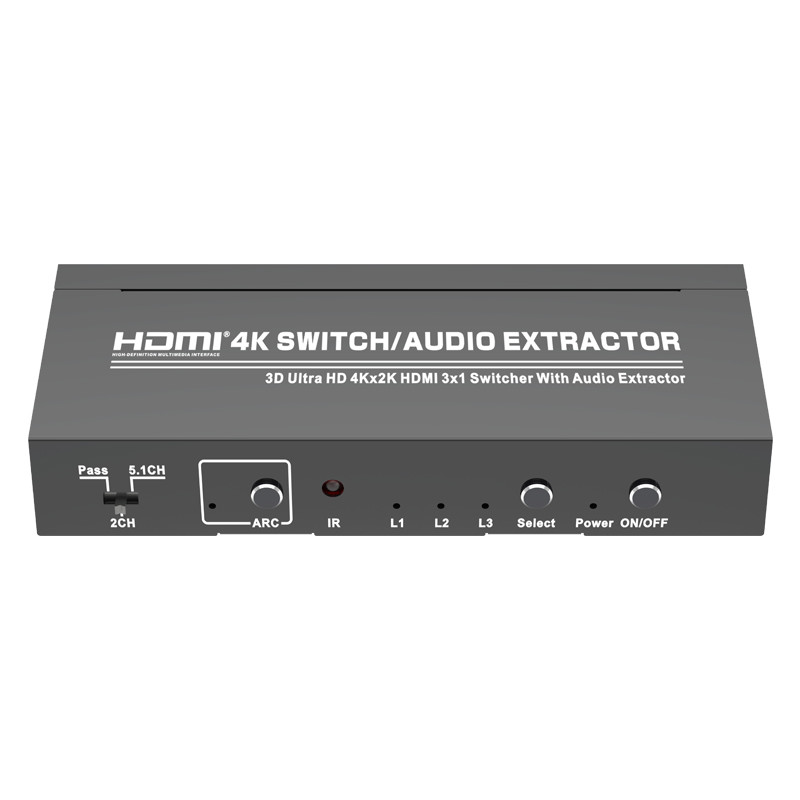 Quality Support HDCP Pass Through 3x1 300MHz HDMI 4K Switcher wholesale