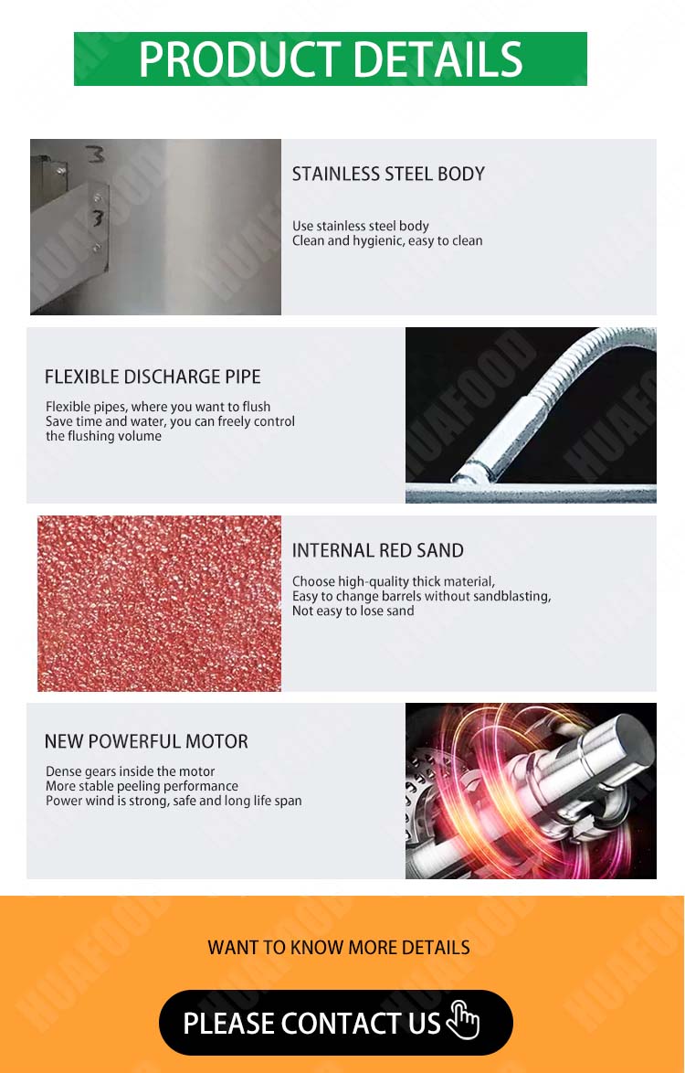 100KG Potato Processing Equipment Washing Cleaning Peeling Cutting Machine