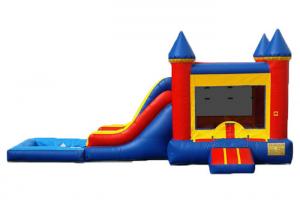 Quality Commercial Inflatable Bounce House Combo / Bounce House Wet Or Dry Combo wholesale