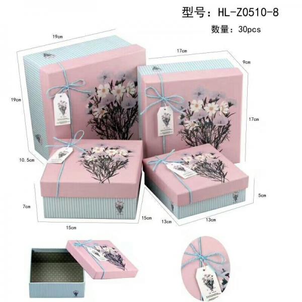 Cheap Lovely Craft Jewelry Packaging Paper Box , Decorative Cardboard Gift Boxes With Lids for sale