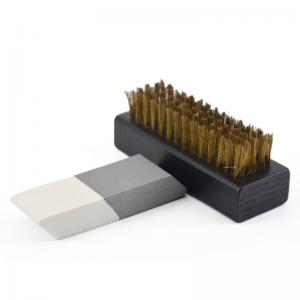 Quality Dry Cleaning Suede Leather Care Kit Brass Brush And Eraser Cleaning Suede Nubuck Shoes wholesale