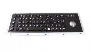China Custom SS Vandalproof Sealed Black Metal Keyboard Interface PS2 / Usb Available on sale