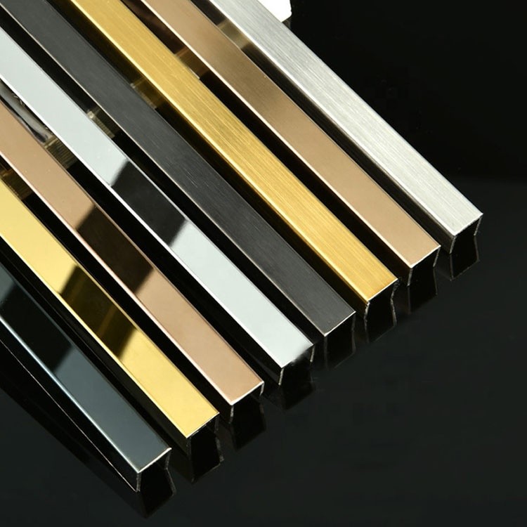 0.65MM Metal Inlay Strips Stainless Steel Tile Trim Indoor Interior Decor