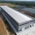 Prefabricated Steel Structure Warehouse with Aluminized Zinc Cladding