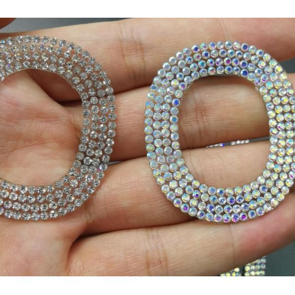 Custom Designed Heat Transfer Printing Label Sticker High Rhinestone Logo Ironing On For T-shirts Hats DIY Crystal
