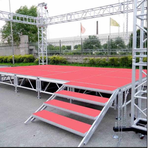 3 Floors GF Truss 1.22*1.22m Mobile Aluminum Floor Truss With Adjustable Legs