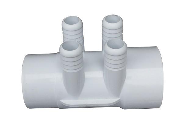 Cheap 2" Street x 2" Slip x (4) 3/4"  Barb Style Plastic  Water Manifold For Home Spas for sale