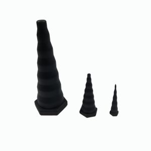 Silicone Custom Shape Double Flare Hot Red Ear Plugs Flesh Tunnel Piercing