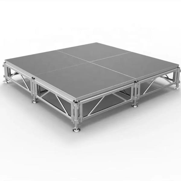 Portable Foldable Aluminum Alloy Stage Truss Adjustable Height 750kg/Sqm Load Capacity