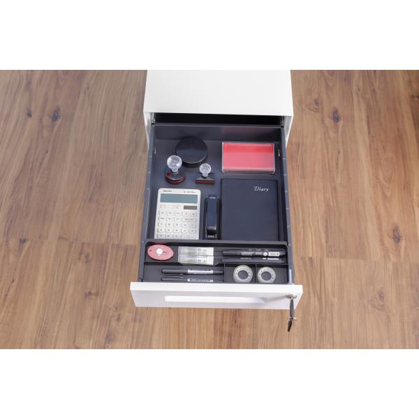 Electronic Password Lock Mobile Pedestal 3 Drawer Metal Movable Cabinet