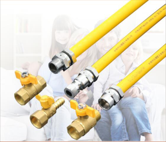CSA CSST Biogas Pipe , SS304 PVC Underground Natural Gas Pipe