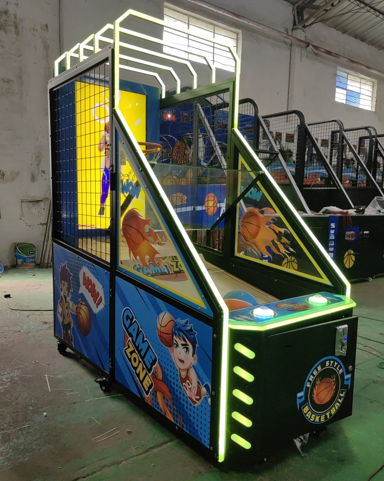 Customized Coin Operated Basketball Machine Basketball Shooting Arcade Machine Enjoyable