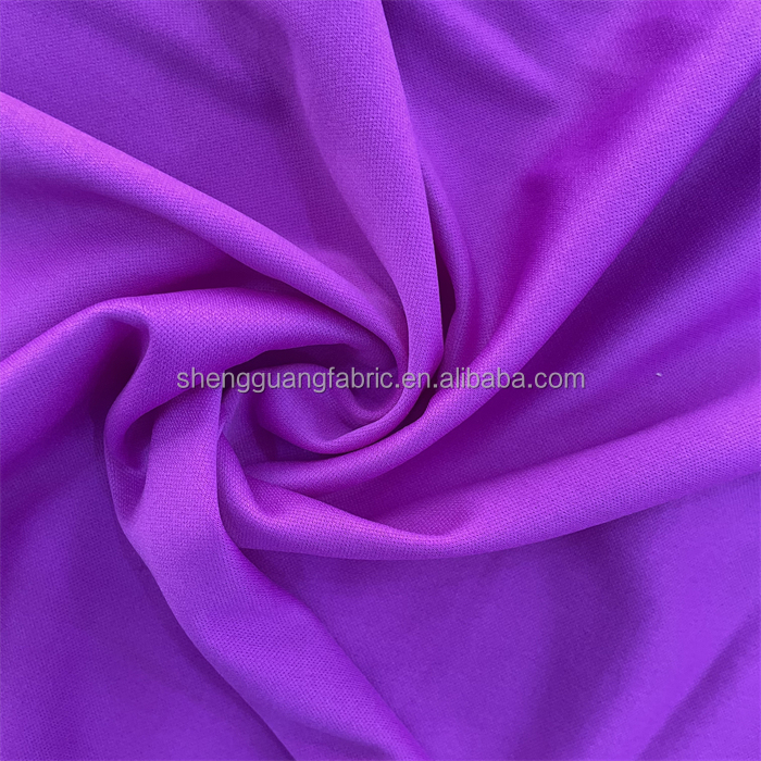 Plain Dyed 100% Polyester Interlock Knitted Fabric for Mousepad Double Lining Fabric