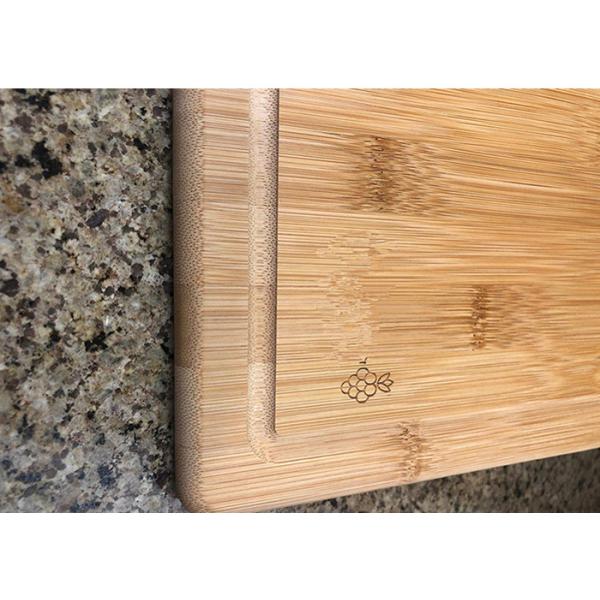 Hot Selling with handle and special shape Organics 3-Piece, Non-Slip Premium Moso Bamboo Cutting Board Set
