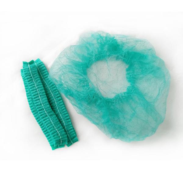 Non Woven Disposable Head Cap Breathable Round Bouffant Design OEM service