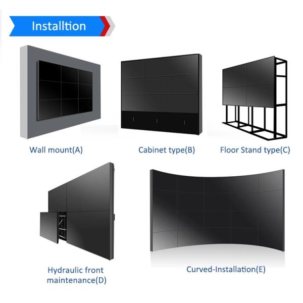 Samsung Panel 500 Nits 450cd/sqm Wall Mounted Digital Signage