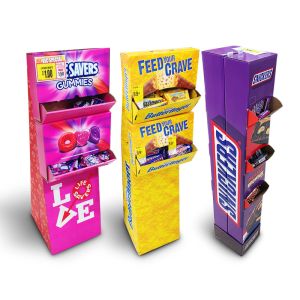 Counter display PDQ units box cardboard displays tand showbox
