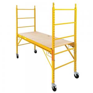 China Hot Sale High quality 6 Foot Steel Bakers Rolling scaffold in Yellow on sale