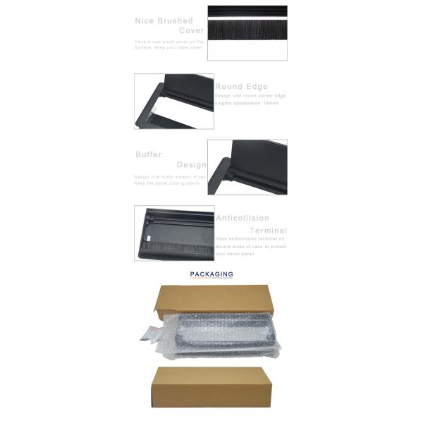 aluminum alloy computer table wire cable grommet box