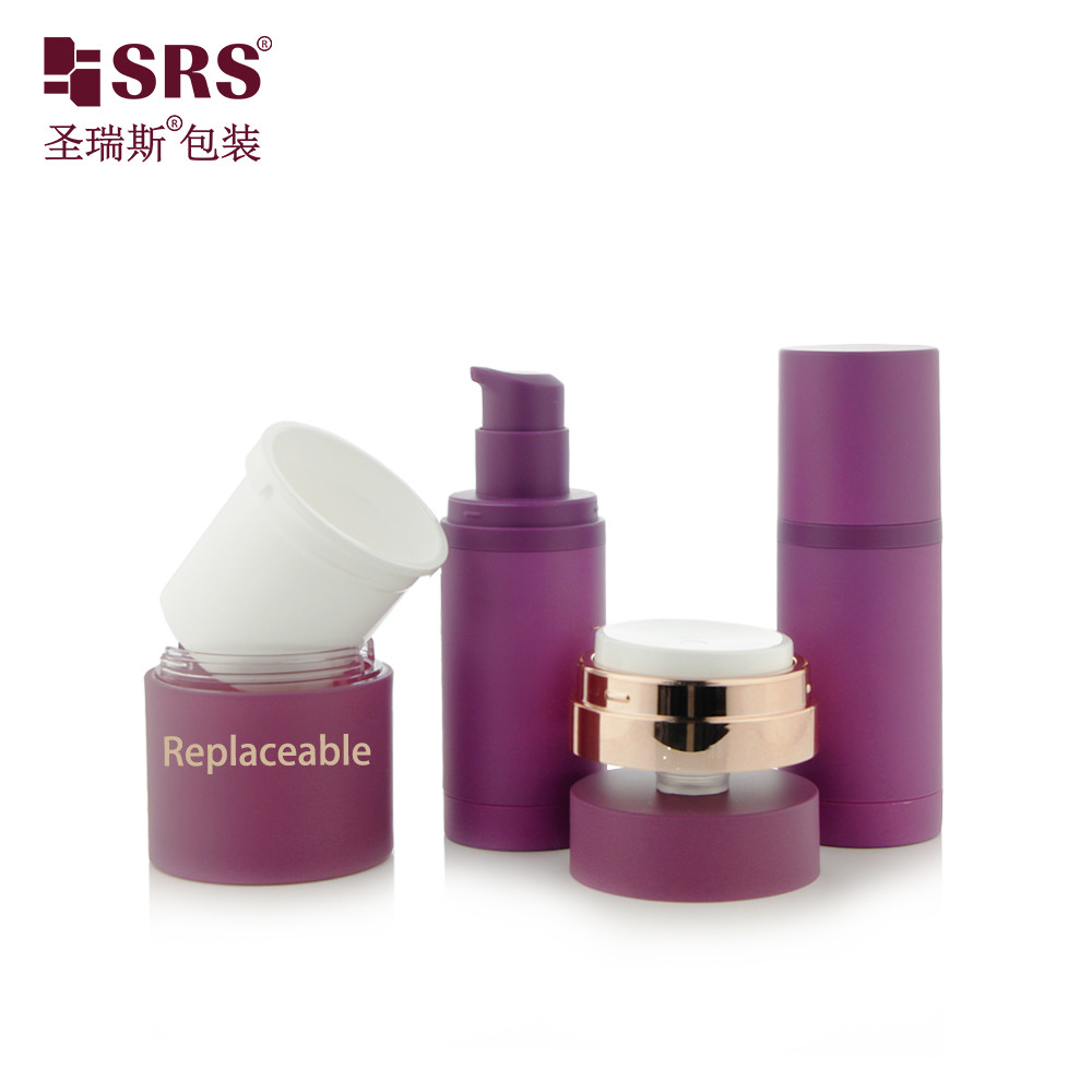 Replaceable Recyclable PCR 30ml 50ml 100ml Facial Skincare Serum PP Airless Bottle