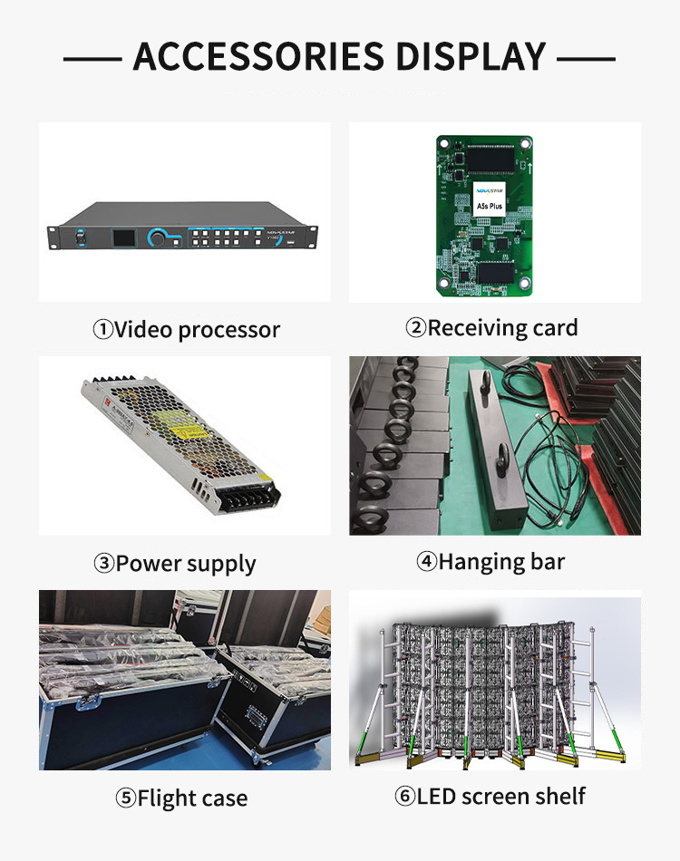 Rental Indoor LED Panel Display P1.5 P1.9 P2.5 P2.6 P3.91 P4.81 With 2121 LED Chip