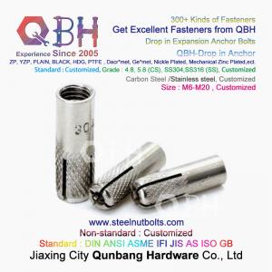 China QBH SS 304 S.S. 316 Stainless Steel Drop In Expansion Anchor Bolts on sale