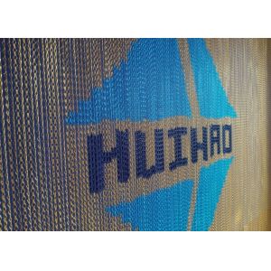 Anodized Aluminium Metal Chain Link Curtains Used As Wall Coverings