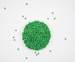 Quality Marine Recycled Pet Granules Green Plastic Resin Pellet For Artificial Grass wholesale