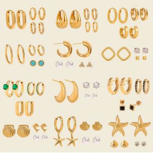 Buy cheap 【 HydroTi]】Europe and the United States hot stainless steel zirconia earrings from wholesalers
