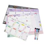Soft Whiteboard Sheets Reusable Calendar Planner Self Sticky Weekly Planner