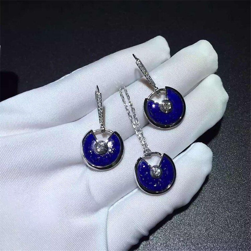 C Amulette errings 18k gold white gold yellow gold rose gold diamond earring Jewelry factory in Shenzhen, China