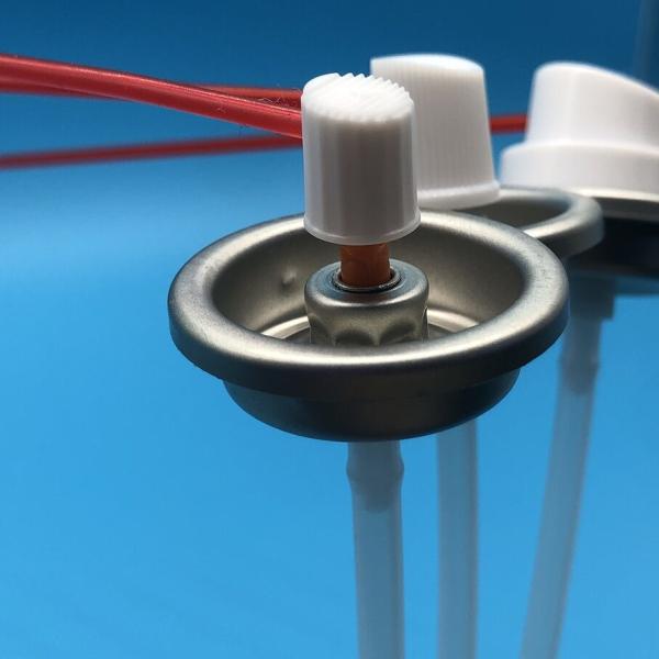 WD-40 valve with extension straw attached