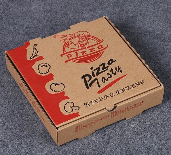 Wholesale Custom Printed Corrugated Cardboard Recycle Paper Pizza Box Manufacturer,Foldable Flat Packing Blank Craft Pac