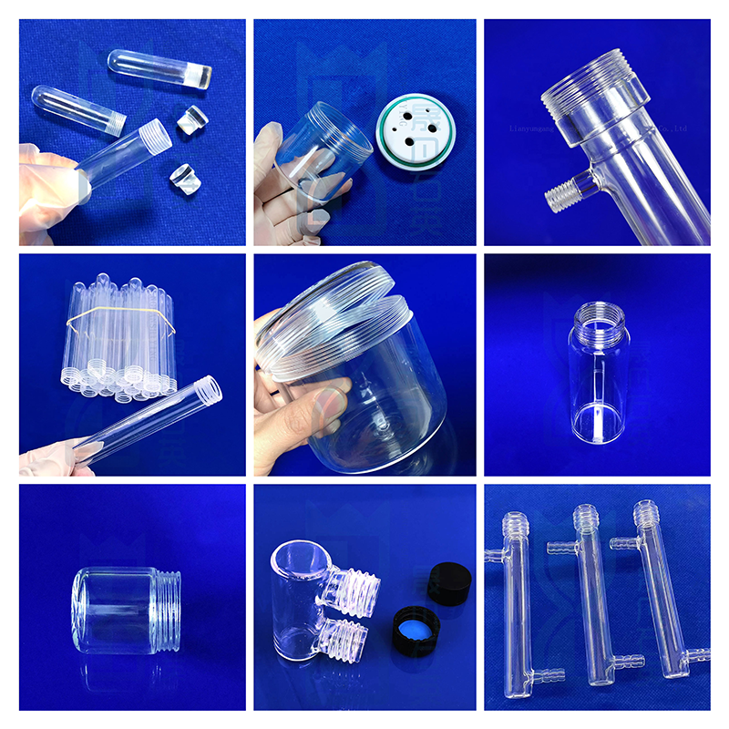 Photochemical Reactor Necessity Highly Transparent Quartz Tanks Density 2.2g/cm3 Fused Silica
