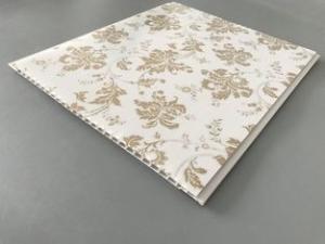 Quality Gold Leaf Ceiling PVC Panels , Plastic Ceiling Panels Easy To Connect wholesale