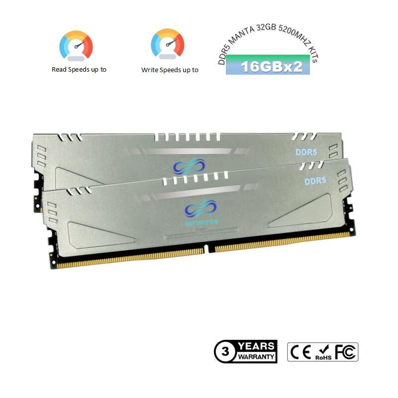 Compatible All Computer DDR5 Udimm 32GB 5200MHz RAM Memory for Desktop