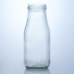 Quality 250ml Glass Food Jar for Milk Juice Sealing Type SCREW CAP Body Material Glass wholesale