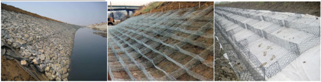 0.3m High Green Pvc Coated Gabion Mattress For Roadway Protection