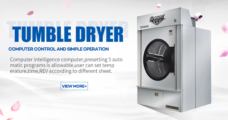 Stainless Steel 50kg Industrial Clothes Dryer Hotel Energy Industrial Tumble Dryer