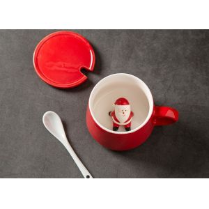 Quality Supermarket 13 Oz 400CC Christmas Ceramic Mugs wholesale