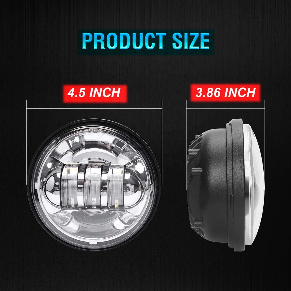 IP67 DC 12V Cree LED Passing Light 4.5 Inch Motorcycle Projector Driving Lamp
