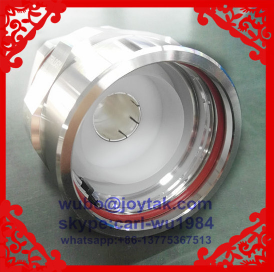 DIN 7/16 male connector clamp type for 1-5/8 leaking cable export to US market all brass