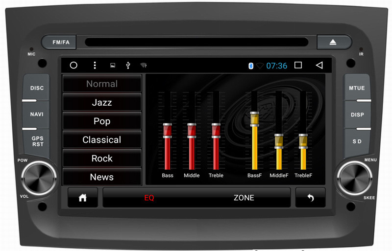 Ouchuangbo car radio android 6.0 for Fiat Doblo with 1080P Video USB 4*45 Watts amplifier